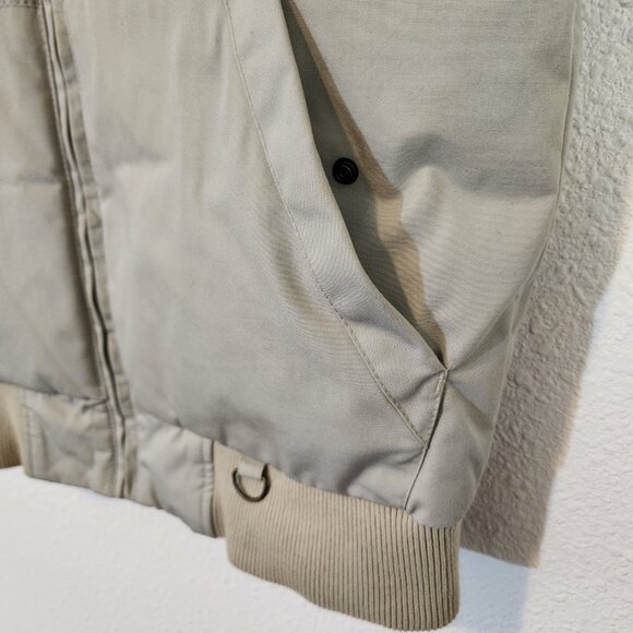 Levis Red Tab Puffer Vest Mens Medium Tan Mountain Outdoor Zip Down Feather - Picture 5 of 13